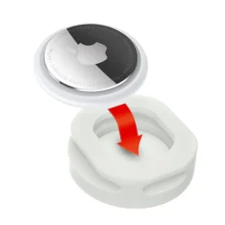 MiniZoo AirTag Holder GLOW silikone til Halsbånd 15-40 mm