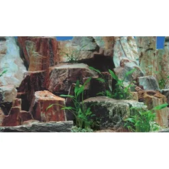 Hobby Akvariebaggrund Sten 1/2 (50 cm høj) 100 cm