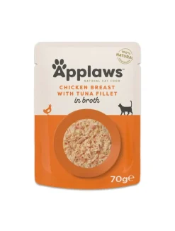Applaws Hund & Katte mad Applaws Kattevådmad Kyllingebryst og Tunfillet 70g (pouch)