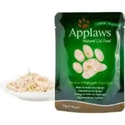Applaws Hund & Katte mad Applaws kattevådmad Kylling og Asparges 70 g (pouch)