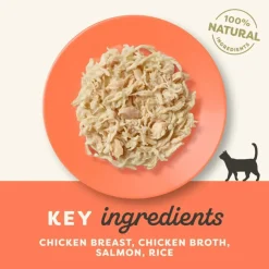 Applaws Hund & Katte mad Applaws Kattevådmad kylling og laks i bouillon 70 g pose