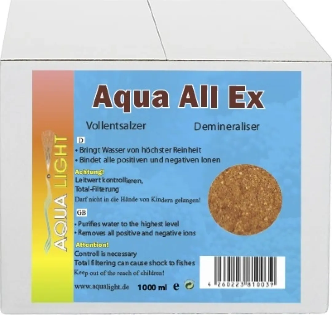 MiniZoo AquaAllEx demineraliseringsharpiks - ionbytter til RO-systemer refill 1 liter (silikatfjerner)