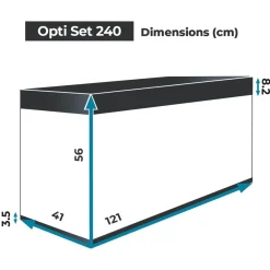 Aquael Optiset 240 Sort
