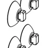 Aquael Sugekop d=24 4 stk. til FAN Mini, Micro,Mini,1+,PAT,TURBO og Cirkulator 500