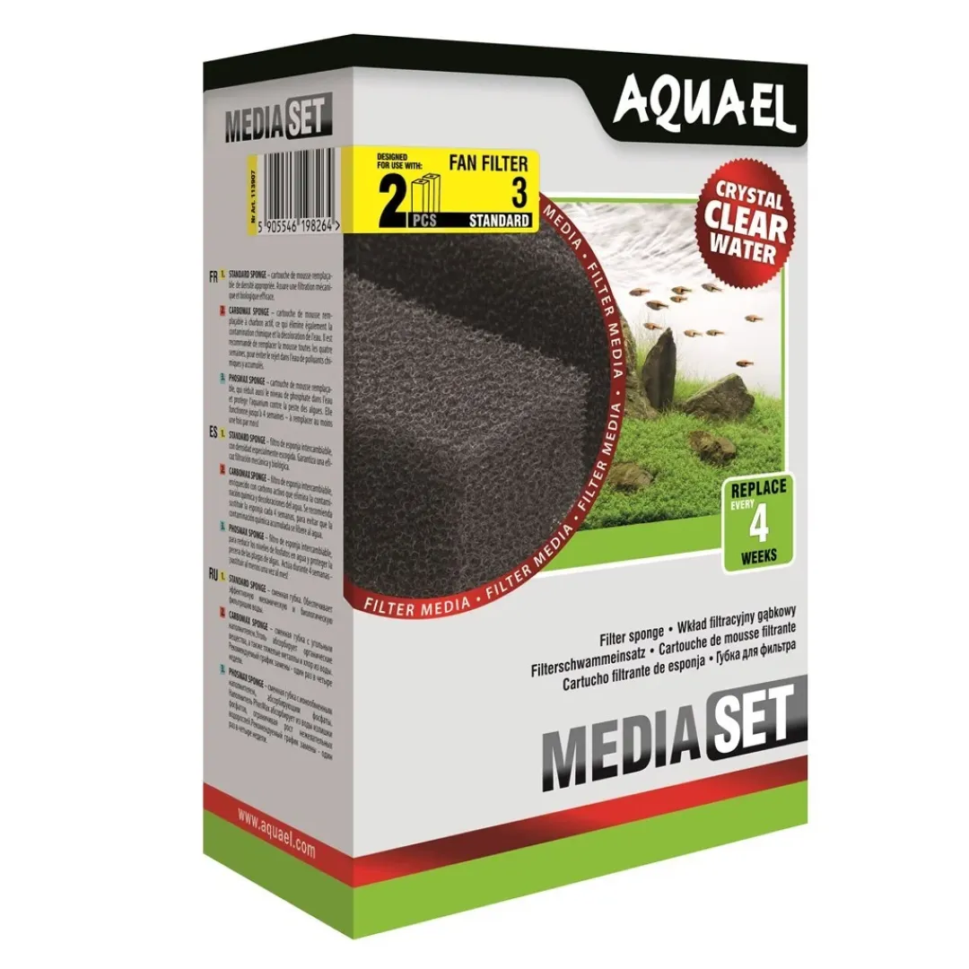 Aquael svamp til Fan 3 plus (2 stk)