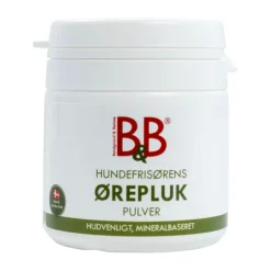 B&B Økologisk Hundeshampoo B&B mineralbaseret ørepluk pulver til hund - naturlig og nænsom pleje