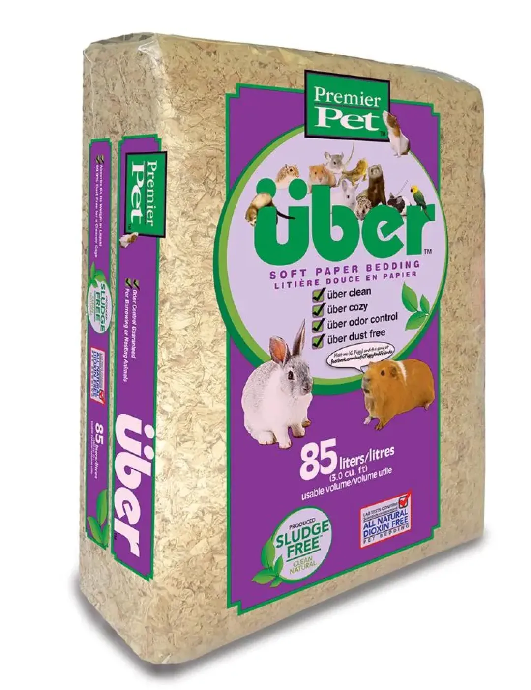 Premier Pet Über papirstrøelse 85 L Natur