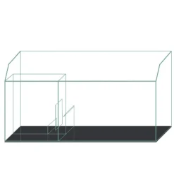 Blau - Aquaristic Blau Gran Cubic Super Reef 122 Black 366 liters Saltvandsakvarium
