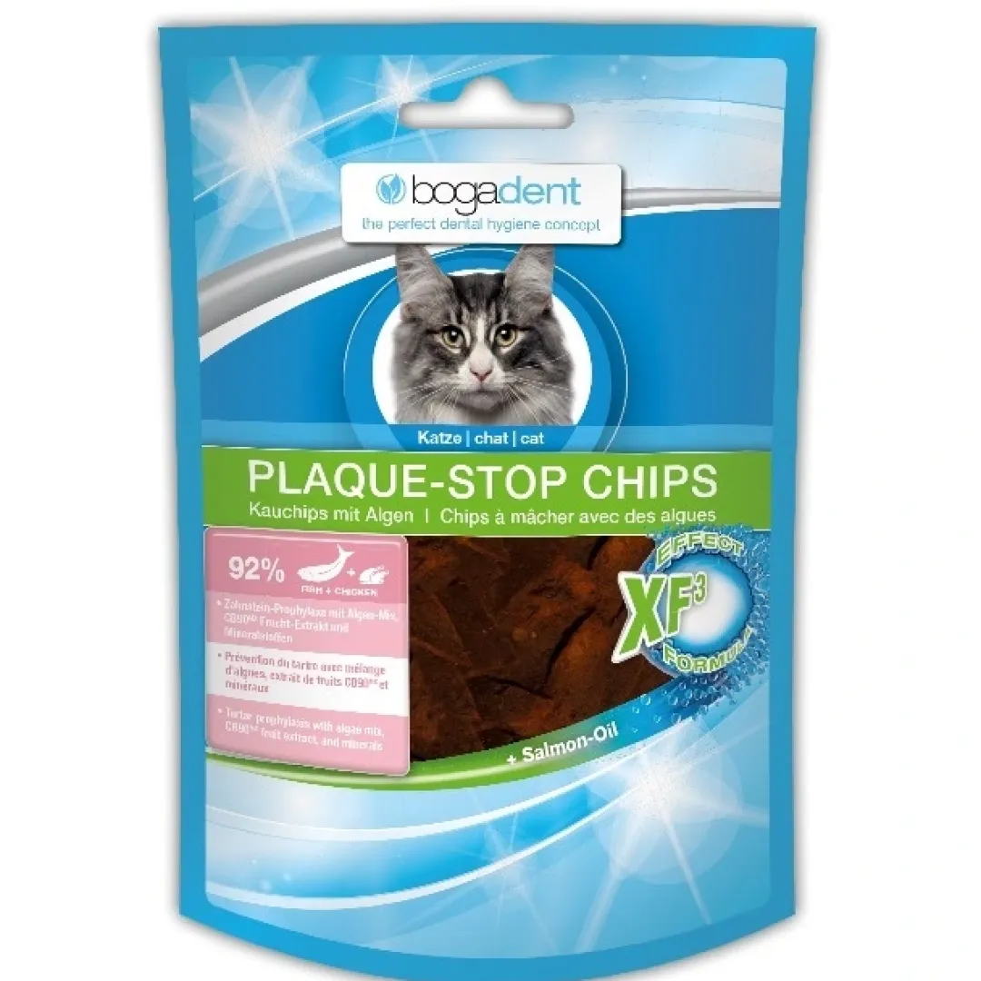 Bogadent Cat Dental Plaque-Stop Chips fisk 50 g