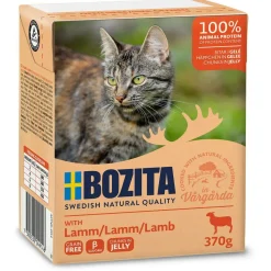 Bozita - Swedish natural quality Bozita Kattefoder Bidder i Gele med Lam 370 gram