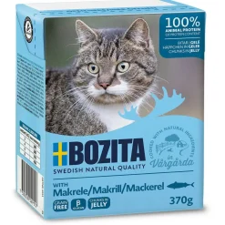 Bozita - Swedish natural quality Bozita Kattefoder Bidder i Gele med Makrel 370 gram