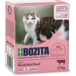 Bozita - Swedish natural quality Bozita Kattefoder Bidder i Sovs med Oksekød 370 gram