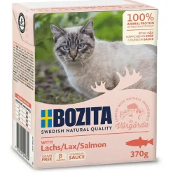 Bozita - Swedish natural quality Bozita Kattefoder Bidder i Sovs med Laks 370 gram