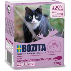 Bozita - Swedish natural quality Bozita Kattefoder Bidder i Sovs med Rejer 370 gram