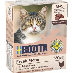 Bozita - Swedish natural quality Bozita Kattefoder Bidder i sovs med Kyllingelever 370 gram