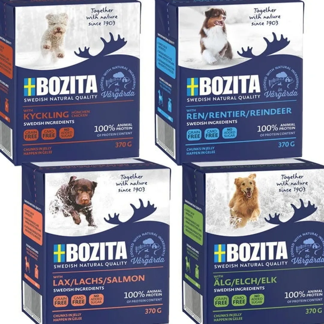 Bozita - Swedish natural quality Bozita Naturals kylling og ris i gele 370 g - Naturlig hverdagsernæring