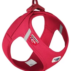 Curli Vest hundesele Clasp Air Mesh Rød S bryst 38-43 cm - let og sikker komfort