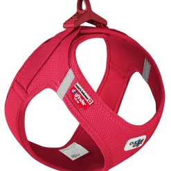 Curli Vest Hundesele Clasp Air Mesh 2XS Rød - let og behagelig sele til smaahunde