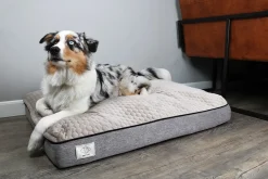 Europet Bernina International B.V. D&D Home Celia ergonomisk hundeseng lille 80 x 60 x 15 cm i taupe