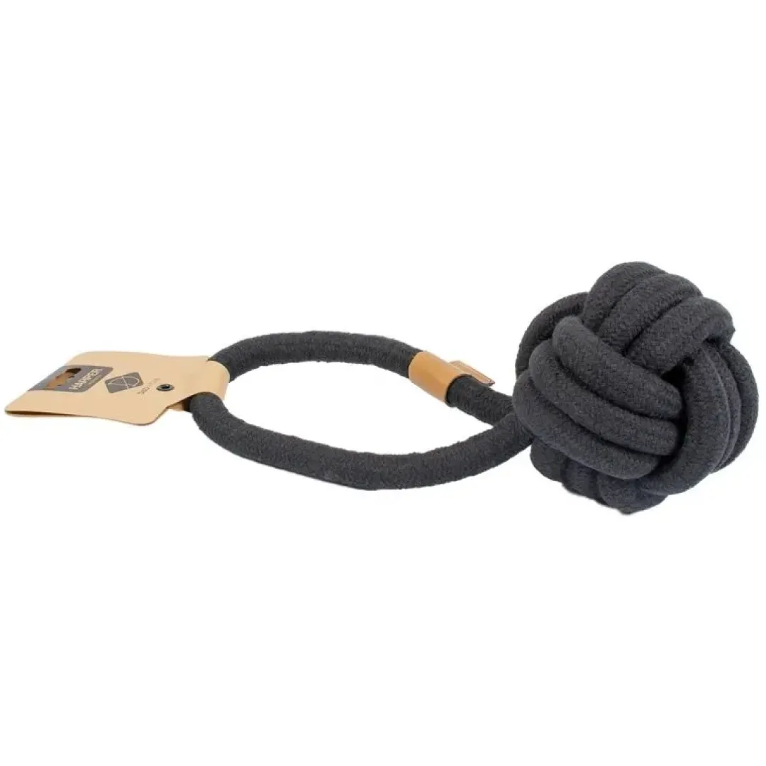 Europet Bernina International B.V. D&D Home Harper Ball L 27 cm Sort Knudereb 15 mm - hundelegetøj