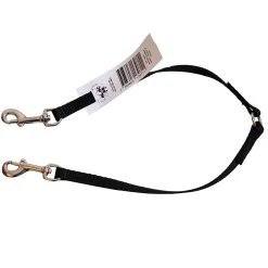 KW Hunde og Katteartikler Dobbelt Hundesnor Nylon sort S