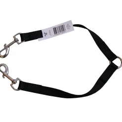 KW Hunde og Katteartikler Dobbelt Hundesnor Nylon sort L