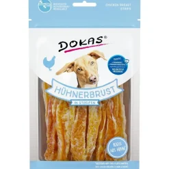 Dokas Premium Hunde og Kattesnacks Dokas Kyllingebryststrimler 70 g - naturlige hundesnacks