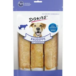 Dokas Premium Hunde og Kattesnacks Dokas Tyggeben med kyllingebryst 3 stk 210 g - lækre hundesnacks