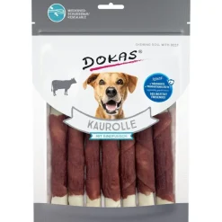 Dokas Premium Hunde og Kattesnacks Dokas Tyggerulle med okse 190 g - robust tyggeben
