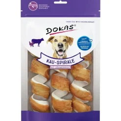 Dokas Premium Hunde og Kattesnacks Dokas Tyggespiral med kyllingebryst 3 stk 110 g - lækre hundesnacks