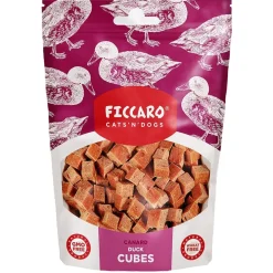 Ficcaro Katte og Hundesnack FICCARO Hundesnack And Cubes - lækre andeterninger til hunde 100 g