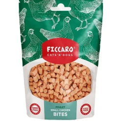 Ficcaro Katte og Hundesnack FICCARO Hundesnack Kylling Bites - små hundegodbidder 100 g