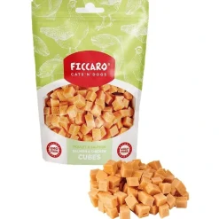 Ficcaro Katte og Hundesnack FICCARO Hundesnack Laks & Kylling Cubes - laks og kylling i tern 100 g
