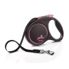 Flexi Hundesnor Flexi Black Design bånd L 5 meter 50 kg pink