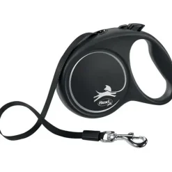 Flexi Hundesnor Flexi Black Design bånd M 5 meter 25 kg sort
