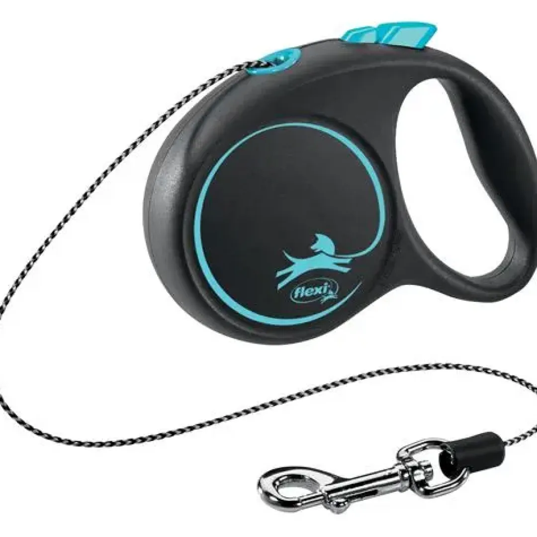 Flexi Hundesnor Flexi Black Design bånd XS 3 meter 8 kg blå