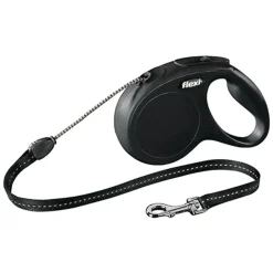 Flexi Hundesnor Flexi New Classic M Hundeline Sort 5 m - maks 20 kg