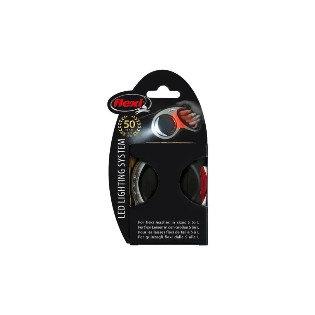 Flexi Hundesnor Flexi New Comfort og Vario LED lygte sort