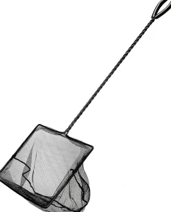 Hagen Fiskenet grovmasket 20 cm 40 cm skaft Sort