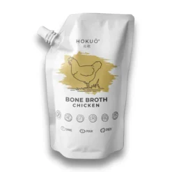 Hokuo naturlige godbidder og bouillon til hund og kat Hokuo Chicken Bone Broth 400 ml - naturlig kyllingebouillon til hunde og katte