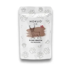 Hokuo naturlige godbidder og bouillon til hund og kat Hokuo Reindeer Bone Broth 100 ml - naturlig rensdyrsuppe til hunde og katte