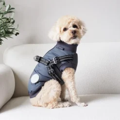 Nordic Paws Hundejakke Thor med indbygget sele koksgrå S
