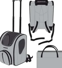 MiniZoo Hundetaske Trolley Small 34.5x31.5x45 cm (Ozami)