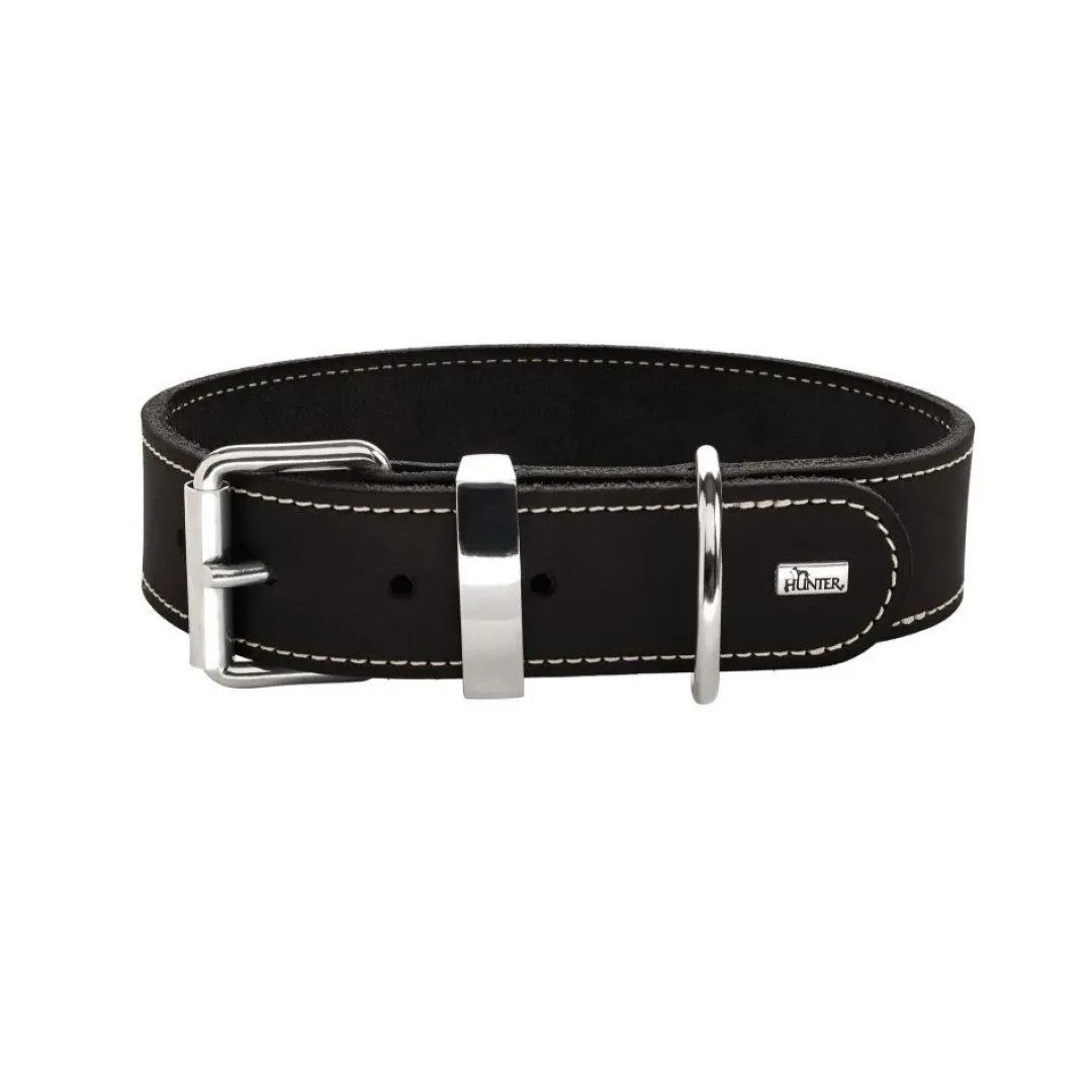 Hunter Aalborg Special Hundehalsbånd Sort 40 - 28-34 cm