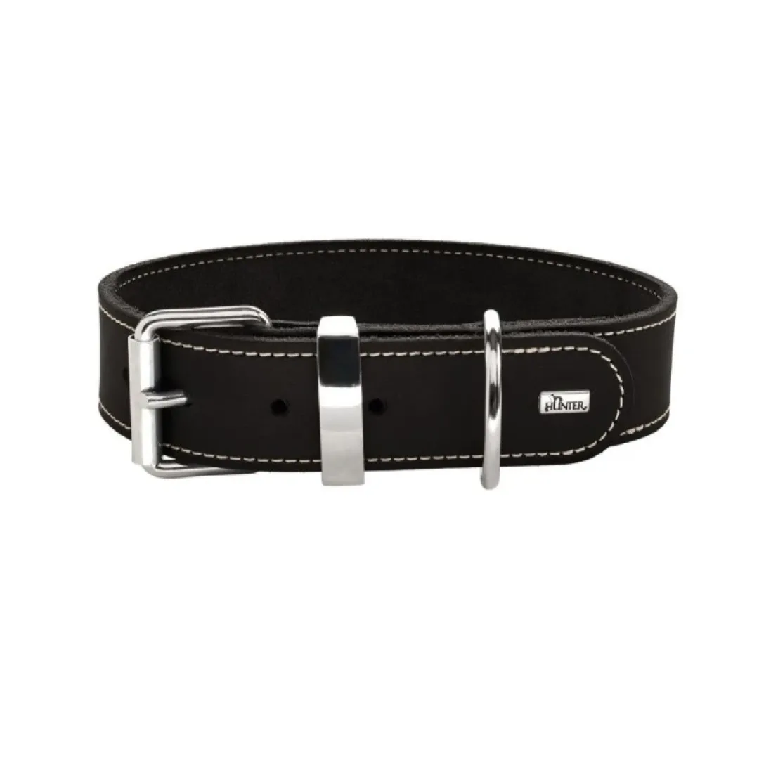 Hunter Aalborg Special Hundehalsbånd Sort 55 - 40-48 cm