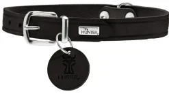 Hunter Aalborg Sport Sort 37 hundehalsbånd - 28-33 cm