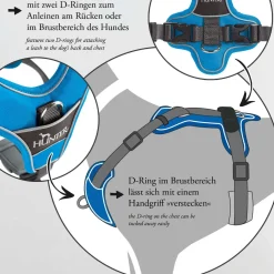 Hunter Divo hundesele L-XL grøn/grå just mave 79-107 cm - Stabil kontrol og komfort
