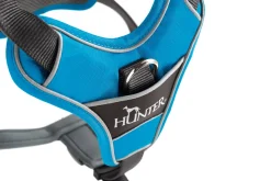 Hunter Divo hundesele M lyseblå/grå just mave 56-73 cm - Stabil pasform og aktiv komfort