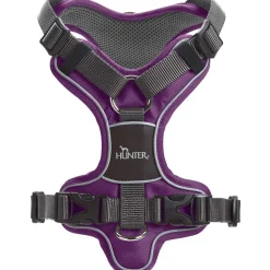 Hunter Divo hundesele M violet/grå just mave 56-73 cm - Balanceret pasform og komfort