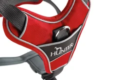 Hunter Divo hundesele S-M rød/grå just mave 52-68 cm - Fleksibel støtte til aktive ture